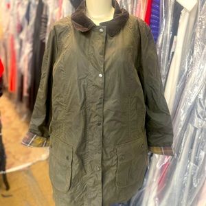 Barbour Olive Jacket - Size 1X - Original Retail $450- Brand New !